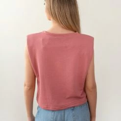 Καλύτερες κριτικές για 😀 Noobass Αμάνικο Cropped φουτεράκι με βάτες - Ροδί 🥰 -Φορέματα Εκπτώσεις amaniko cropped fouteraki me vates 88560 8bak