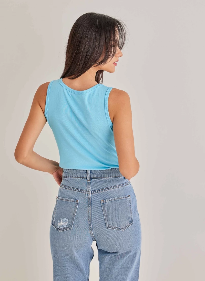 Προϋπολογισμός 🎁 The Fashion Project Basic αμάνικο αθλητικό Top - Γαλάζιο 🛒 1 Προϋπολογισμός 🎁 The Fashion Project Basic αμάνικο αθλητικό Top - Γαλάζιο 🛒