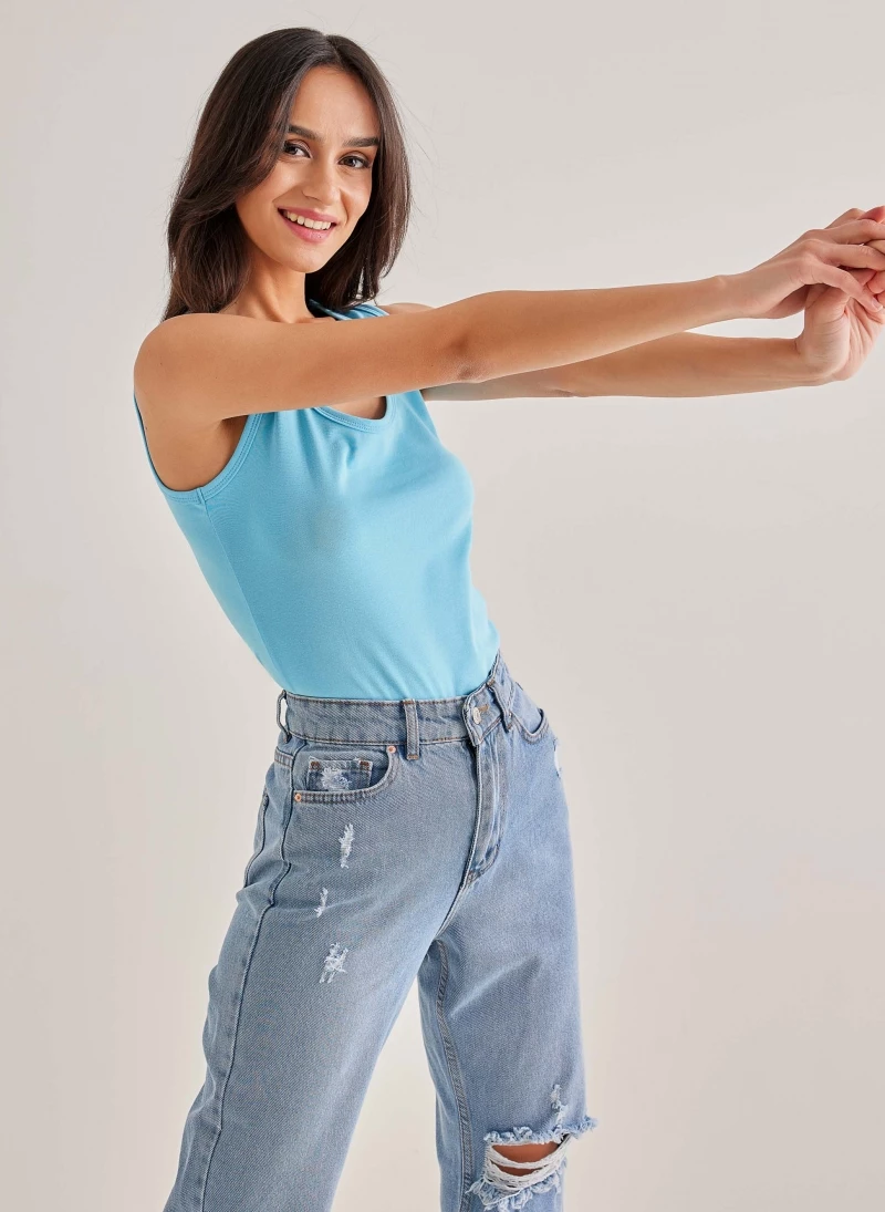 Προϋπολογισμός 🎁 The Fashion Project Basic αμάνικο αθλητικό Top - Γαλάζιο 🛒 3 Προϋπολογισμός 🎁 The Fashion Project Basic αμάνικο αθλητικό Top - Γαλάζιο 🛒 - Image 3