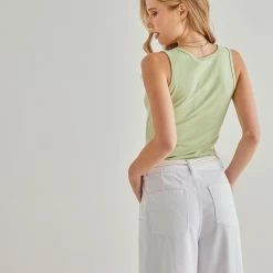 Αγορά 😍 The Fashion Project Basic αμάνικο αθλητικό Top - Λαχανί 🔔 10 Αγορά 😍 The Fashion Project Basic αμάνικο αθλητικό Top - Λαχανί 🔔 -Φορέματα Εκπτώσεις basic amaniko athlitiko top 89837 h1w4