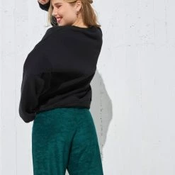 Προώθηση 🤩 The Fashion Project Basic άνετο φούτερ - Μαύρο 🧨 -Φορέματα Εκπτώσεις basic aneto fouter 96336 fpak