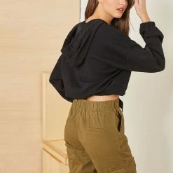 Πολύ καλή προσφορά 🔥 The Fashion Project Basic φουτεράκι με λάστιχο στο τελείωμα - Μαύρο 🥰 -Φορέματα Εκπτώσεις basic fouteraki me lastixo sto teleiwma 84376 vyhp