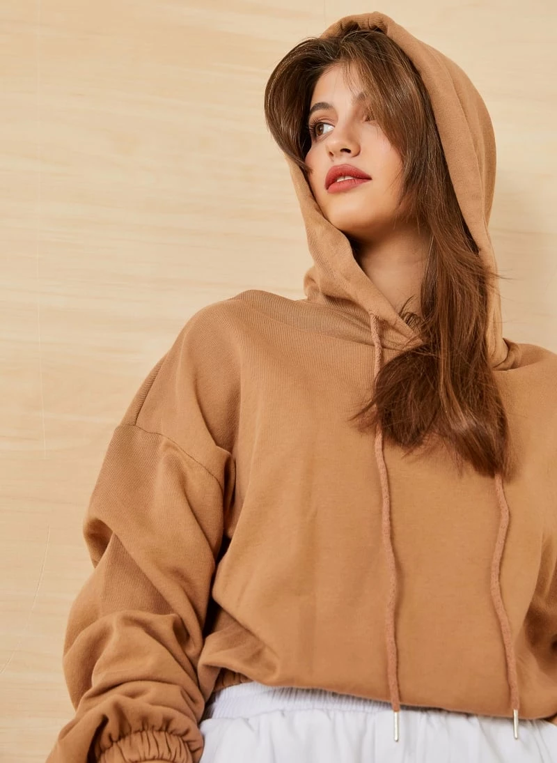 Καλύτερη πώληση ⭐ The Fashion Project Basic φουτεράκι με λάστιχο στο τελείωμα - Κάμελ ⭐ 2 Καλύτερη πώληση ⭐ The Fashion Project Basic φουτεράκι με λάστιχο στο τελείωμα - Κάμελ ⭐ - Image 2