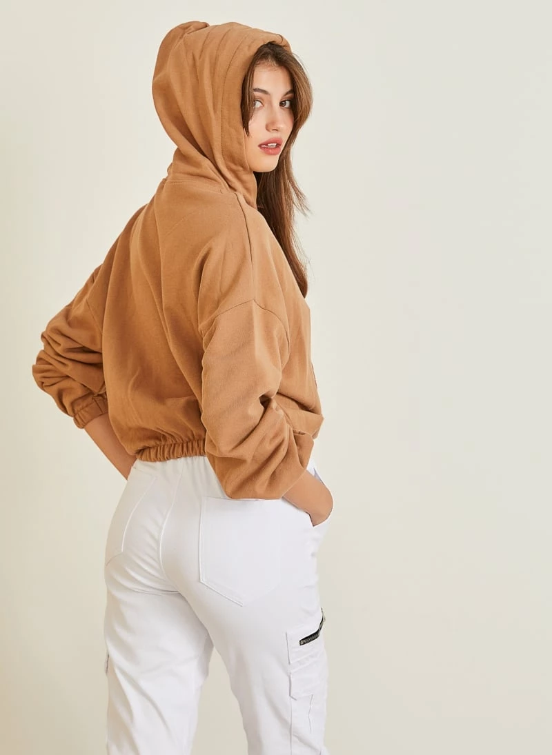 Καλύτερη πώληση ⭐ The Fashion Project Basic φουτεράκι με λάστιχο στο τελείωμα - Κάμελ ⭐ 3 Καλύτερη πώληση ⭐ The Fashion Project Basic φουτεράκι με λάστιχο στο τελείωμα - Κάμελ ⭐ - Image 3