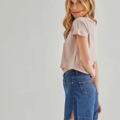 Το φθηνότερο ⌛ Noobass Basic κοντομάνικη μπλούζα - Μπεζ ⭐ 5 Το φθηνότερο ⌛ Noobass Basic κοντομάνικη μπλούζα - Μπεζ ⭐ -Φορέματα Εκπτώσεις basic kontomaniki mplouza 90754 yid5