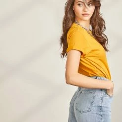 Προϋπολογισμός ✔️ The Fashion Project Βαμβακερό 100% T-shirt - Μουσταρδί 💯 14 Προϋπολογισμός ✔️ The Fashion Project Βαμβακερό 100% T-shirt - Μουσταρδί 💯 -Φορέματα Εκπτώσεις basic t shirt 88999 78dd