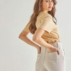 Αγορά 🌟 The Fashion Project Βαμβακερό 100% T-shirt - Μπεζ 🧨 6 Αγορά 🌟 The Fashion Project Βαμβακερό 100% T-shirt - Μπεζ 🧨 -Φορέματα Εκπτώσεις basic t shirt 89909 8l3k