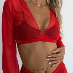 Καλύτερη πώληση 🔥 The Fashion Project Beachwear φούστα με τοπάκι - Κόκκινο 🤩 -Φορέματα Εκπτώσεις beachwear fousta me topaki 103446 y5fr