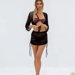 Best Pirce 💯 The Fashion Project Beachwear φούστα με τοπάκι - Μαύρο 🔔 -Φορέματα Εκπτώσεις beachwear set fousta me top 103445 f2fg