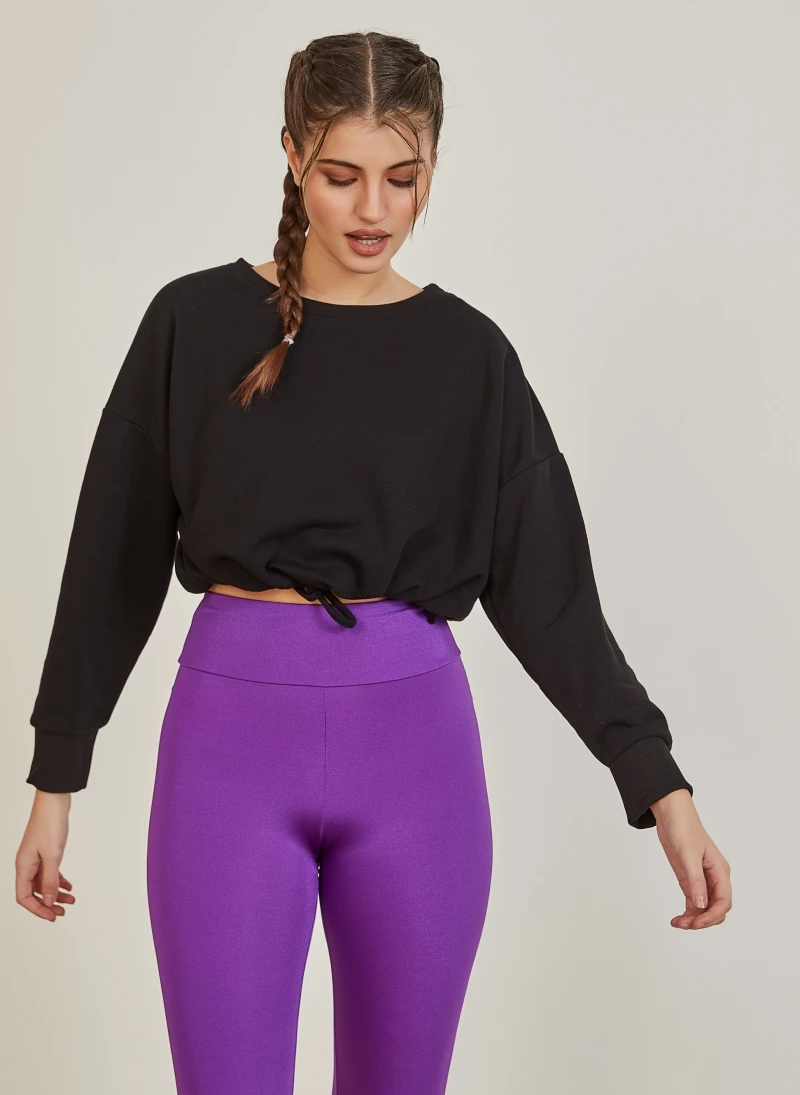 Συμφωνίες ✔️ Noobass Cropped φούτερ με κορδονάκι - Μαύρο ✔️ 1 Συμφωνίες ✔️ Noobass Cropped φούτερ με κορδονάκι - Μαύρο ✔️