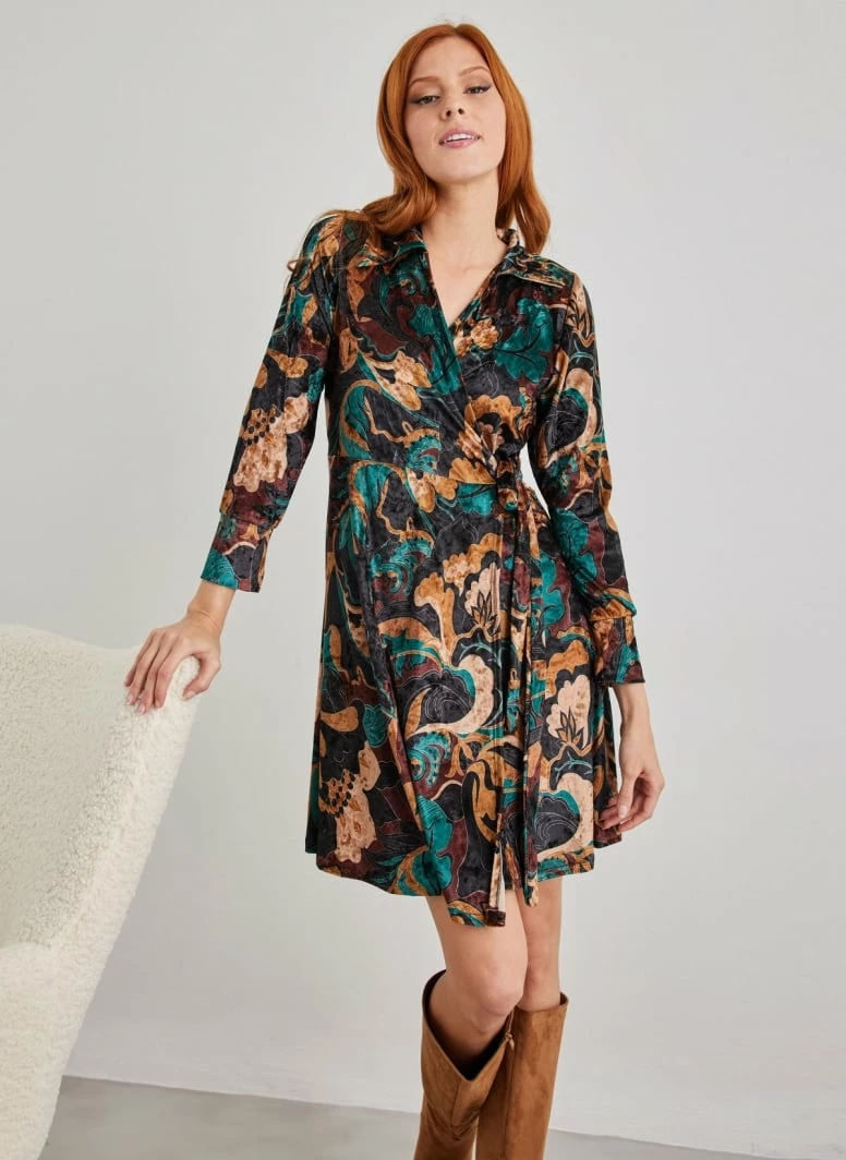 Συμφωνίες 🌟 The Fashion Project Εμπριμέ φόρεμα κρουαζέ με γιακά - Multi 👏 1 Συμφωνίες 🌟 The Fashion Project Εμπριμέ φόρεμα κρουαζέ με γιακά - Multi 👏