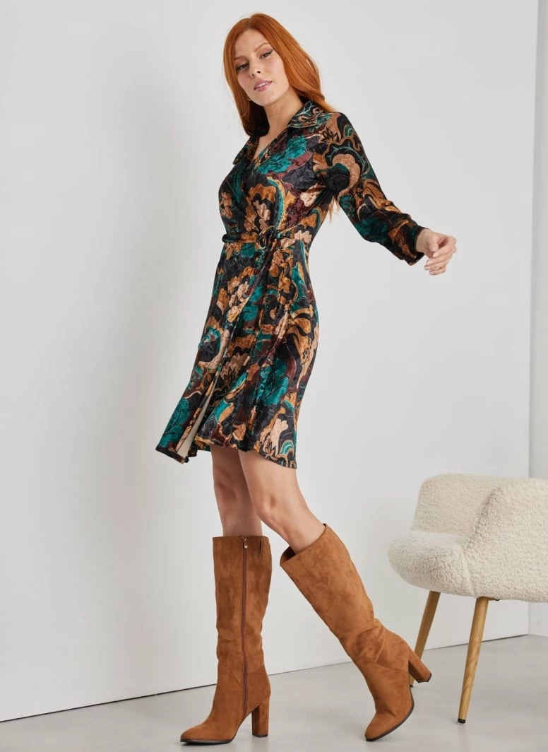 Συμφωνίες 🌟 The Fashion Project Εμπριμέ φόρεμα κρουαζέ με γιακά - Multi 👏 4 Συμφωνίες 🌟 The Fashion Project Εμπριμέ φόρεμα κρουαζέ με γιακά - Multi 👏 - Image 4