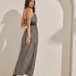 Προϋπολογισμός 🔔 The Fashion Project Φλοράλ φόρεμα με κουμπιά στο μπούστο - Μαύρο 👏 -Φορέματα Εκπτώσεις floral forema me koumpia sto mpousto 90521 l8vy