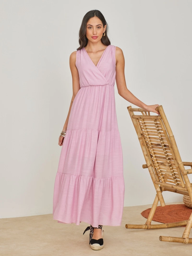 Φτηνός 😀 The Fashion Project Φόρεμα αμάνικο με βολάν - Ροζ 🎁 1 Φτηνός 😀 The Fashion Project Φόρεμα αμάνικο με βολάν - Ροζ 🎁