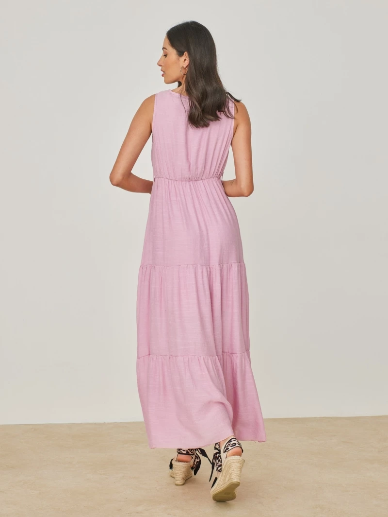 Φτηνός 😀 The Fashion Project Φόρεμα αμάνικο με βολάν - Ροζ 🎁 3 Φτηνός 😀 The Fashion Project Φόρεμα αμάνικο με βολάν - Ροζ 🎁 - Image 3