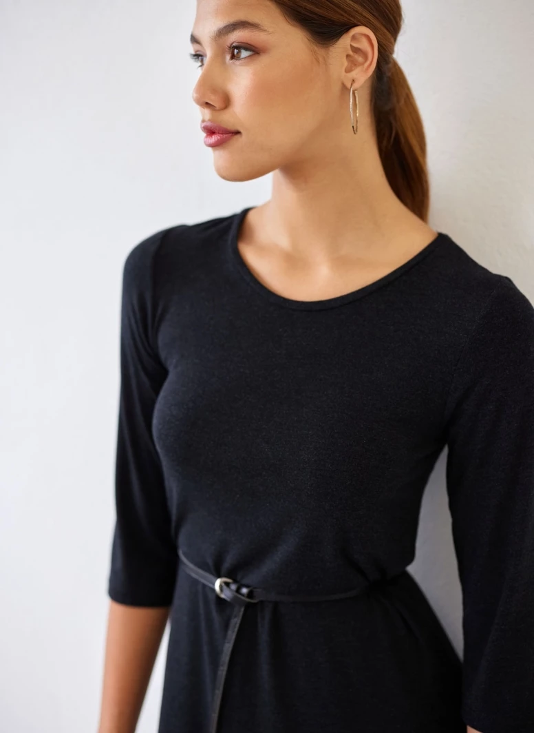 Φτηνός 👍 Αθλητικό φόρεμα με ζωνάκι NAIBA 402.086 - Ανθρακί ❤️ 2 Φτηνός 👍 Αθλητικό φόρεμα με ζωνάκι NAIBA 402.086 - Ανθρακί ❤️ - Image 2