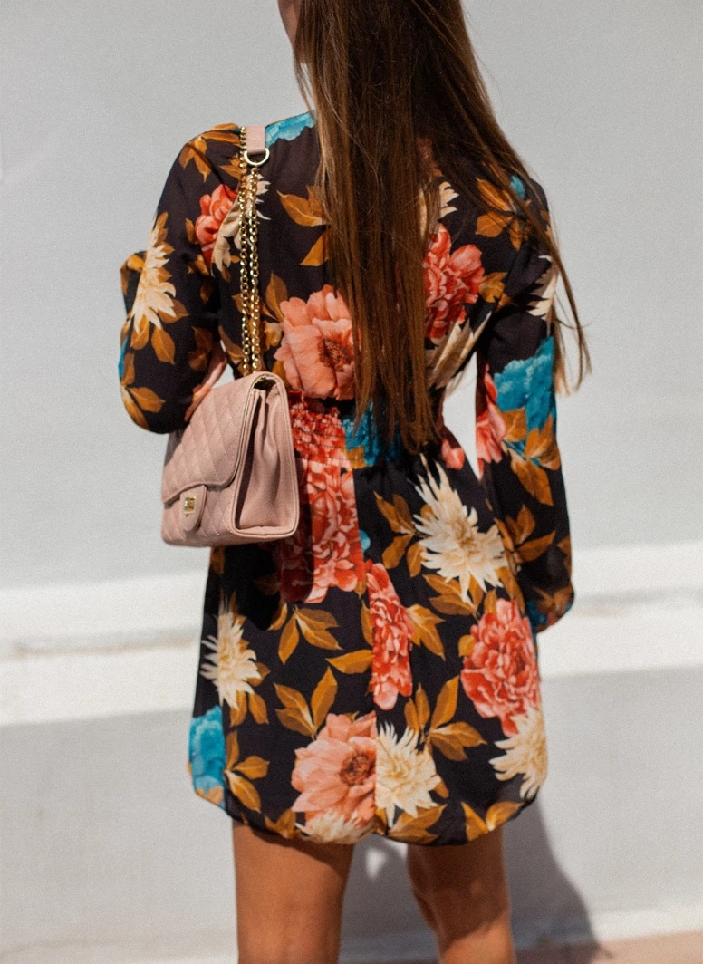 ΧΟΝΔΡΙΚΟ ΕΜΠΟΡΙΟ 🔥 The Fashion Project Φλοράλ φόρεμα με κρίκο - Μαύρο 🤩 5 ΧΟΝΔΡΙΚΟ ΕΜΠΟΡΙΟ 🔥 The Fashion Project Φλοράλ φόρεμα με κρίκο - Μαύρο 🤩 - Image 5