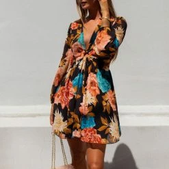 ΧΟΝΔΡΙΚΟ ΕΜΠΟΡΙΟ 🔥 The Fashion Project Φλοράλ φόρεμα με κρίκο - Μαύρο 🤩 10 ΧΟΝΔΡΙΚΟ ΕΜΠΟΡΙΟ 🔥 The Fashion Project Φλοράλ φόρεμα με κρίκο - Μαύρο 🤩 -Φορέματα Εκπτώσεις forema floral me anoigmata sti mesi 106324 utm7