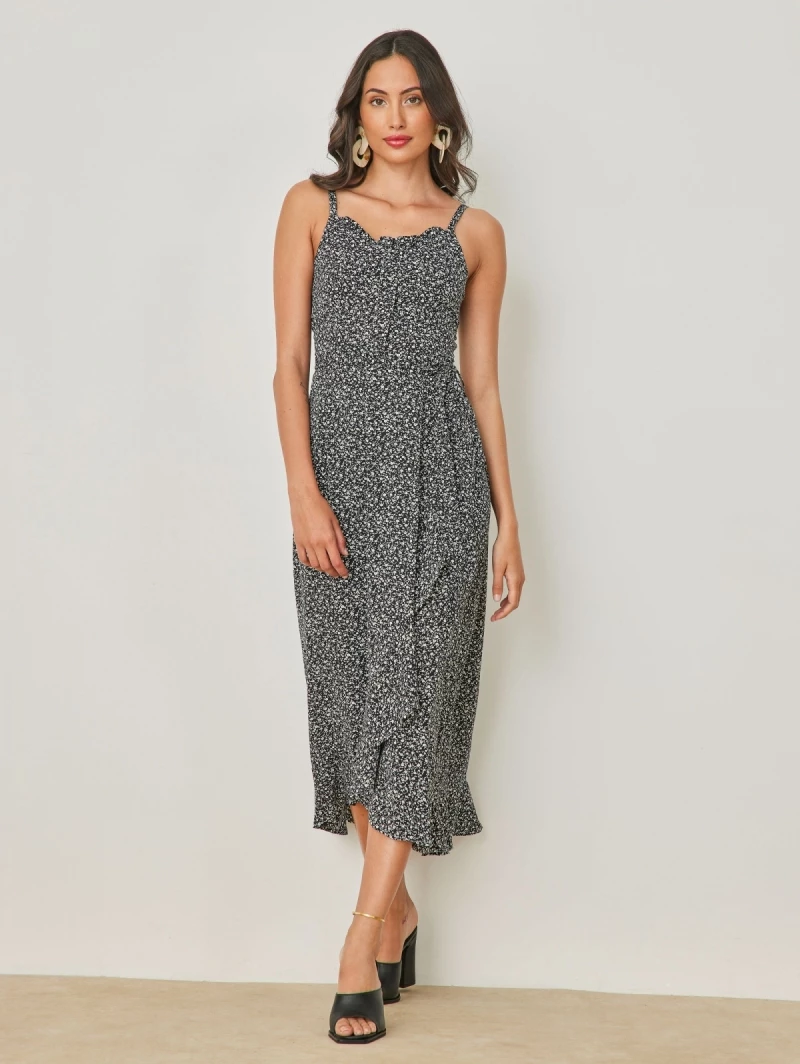 Τοπ 10 ⌛ The Fashion Project Φλοράλ φόρεμα με ζωνάκι - Μαύρο 😉 2 Τοπ 10 ⌛ The Fashion Project Φλοράλ φόρεμα με ζωνάκι - Μαύρο 😉 - Image 2