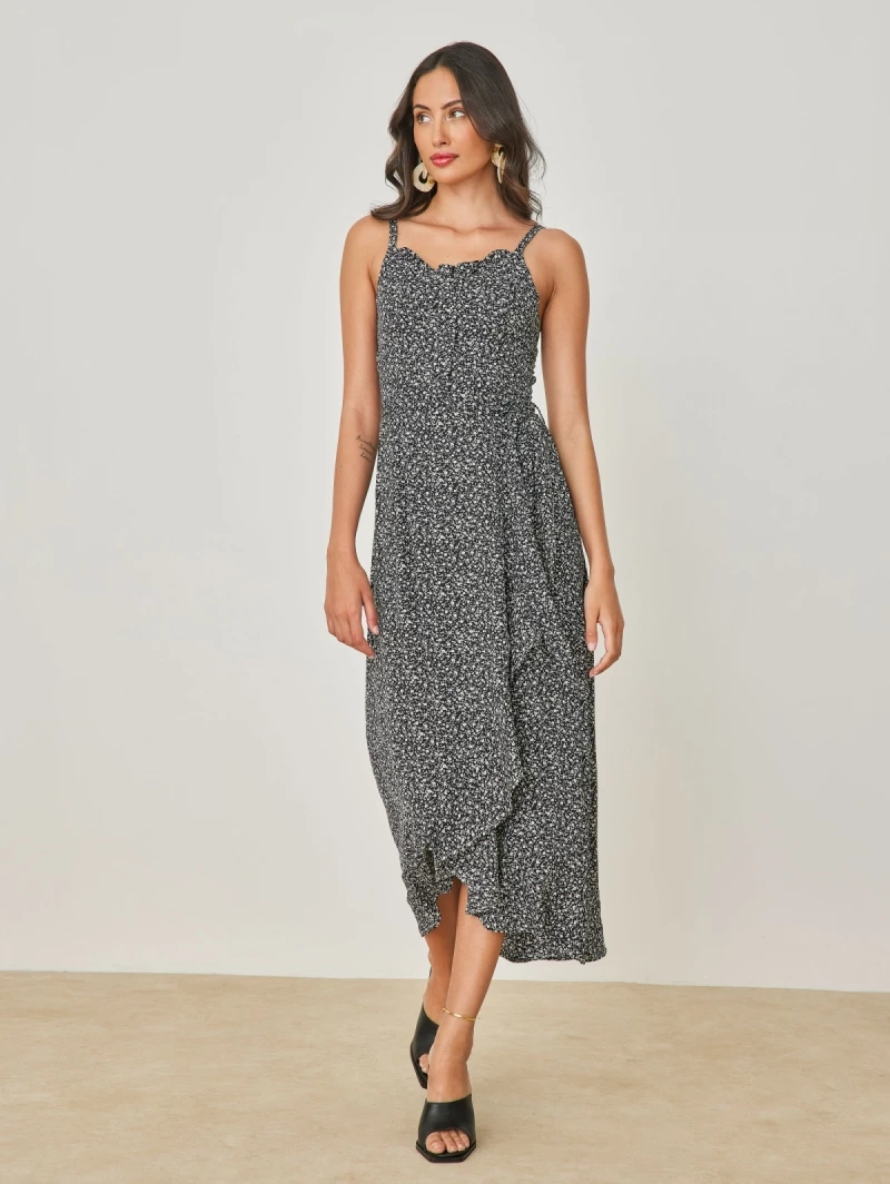 Τοπ 10 ⌛ The Fashion Project Φλοράλ φόρεμα με ζωνάκι - Μαύρο 😉 5 Τοπ 10 ⌛ The Fashion Project Φλοράλ φόρεμα με ζωνάκι - Μαύρο 😉 - Image 5