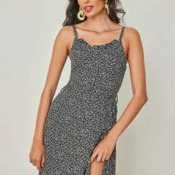 Τοπ 10 ⌛ The Fashion Project Φλοράλ φόρεμα με ζωνάκι - Μαύρο 😉 7 Τοπ 10 ⌛ The Fashion Project Φλοράλ φόρεμα με ζωνάκι - Μαύρο 😉 -Φορέματα Εκπτώσεις forema floral me deti zwni 102455 vc5g