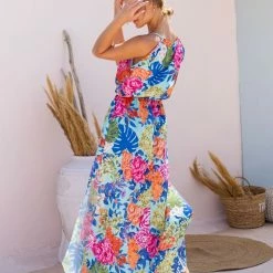 Προώθηση 😉 The Fashion Project Φλοράλ φόρεμα Halter - Οινοπνευματί 🎁 -Φορέματα Εκπτώσεις forema floral me halter laimokopsi 104557 1c6y