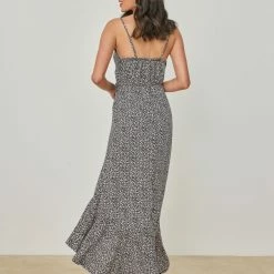 ΧΟΝΔΡΙΚΟ ΕΜΠΟΡΙΟ 🔥 The Fashion Project Φλορα΄λ φόρεμα με κουμπιά - Μαύρο ✨ -Φορέματα Εκπτώσεις forema floral me koumpia 102467 efct