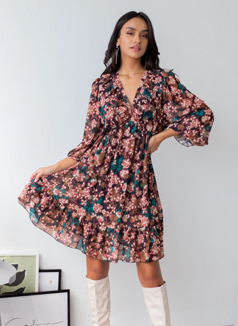 ΧΟΝΔΡΙΚΟ ΕΜΠΟΡΙΟ 🔔 The Fashion Project Φλοράλ φόρεμα με βολάν - Multi 😍 5 ΧΟΝΔΡΙΚΟ ΕΜΠΟΡΙΟ 🔔 The Fashion Project Φλοράλ φόρεμα με βολάν - Multi 😍 - Image 5