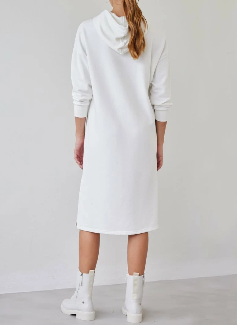 Κουπόνι 🥰 Noobass Αθλητικό φόρεμα με κουκούλα - Λευκό ✨ 5 Κουπόνι 🥰 Noobass Αθλητικό φόρεμα με κουκούλα - Λευκό ✨ - Image 5