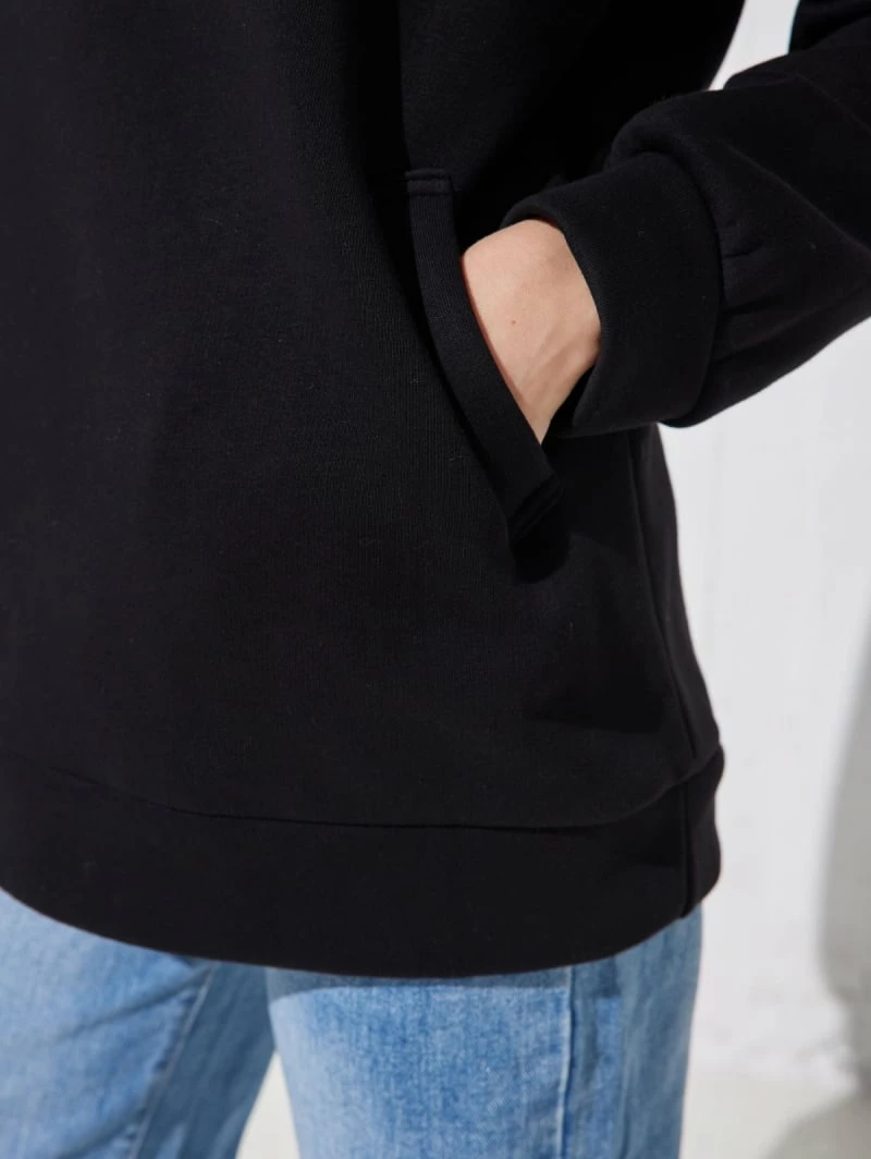 Αγορά ✔️ The Fashion Project Μπλούζα φούτερ με κουκούλα - Μαύρο 🥰 4 Αγορά ✔️ The Fashion Project Μπλούζα φούτερ με κουκούλα - Μαύρο 🥰 - Image 4