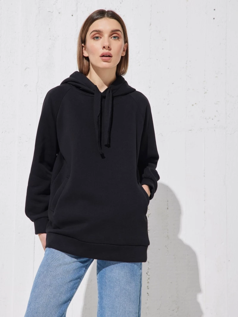 Αγορά ✔️ The Fashion Project Μπλούζα φούτερ με κουκούλα - Μαύρο 🥰 1 Αγορά ✔️ The Fashion Project Μπλούζα φούτερ με κουκούλα - Μαύρο 🥰