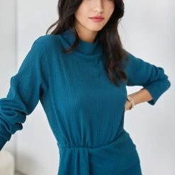 Το φθηνότερο 😍 The Fashion Project Φόρεμα ασύμμετρο γκοφρέ - Petrol 👍 7 Το φθηνότερο 😍 The Fashion Project Φόρεμα ασύμμετρο γκοφρέ - Petrol 👍 -Φορέματα Εκπτώσεις forema gkofre asummetro 108107 mad2