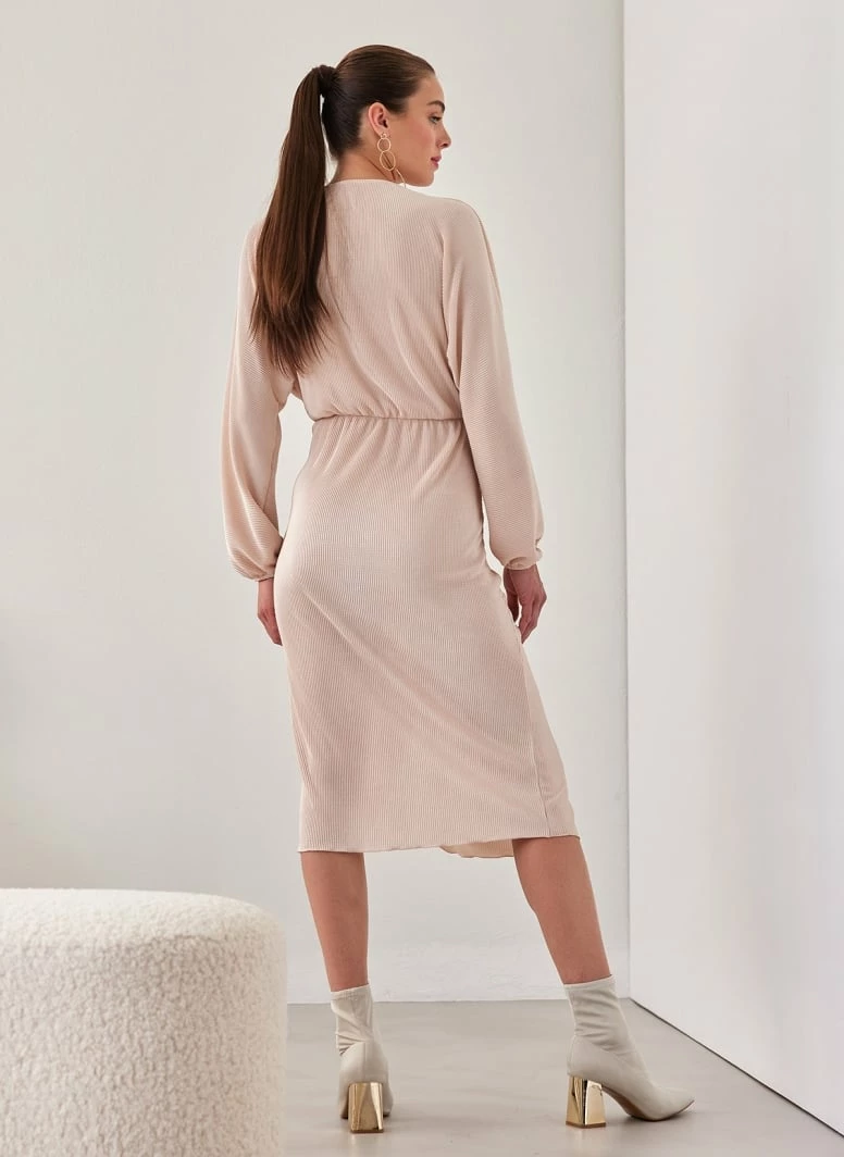 Η καλύτερη συμφωνία 😉 The Fashion Project Φόρεμα γκοφρέ με σούρες - Nude 😀 3 Η καλύτερη συμφωνία 😉 The Fashion Project Φόρεμα γκοφρέ με σούρες - Nude 😀 - Image 3