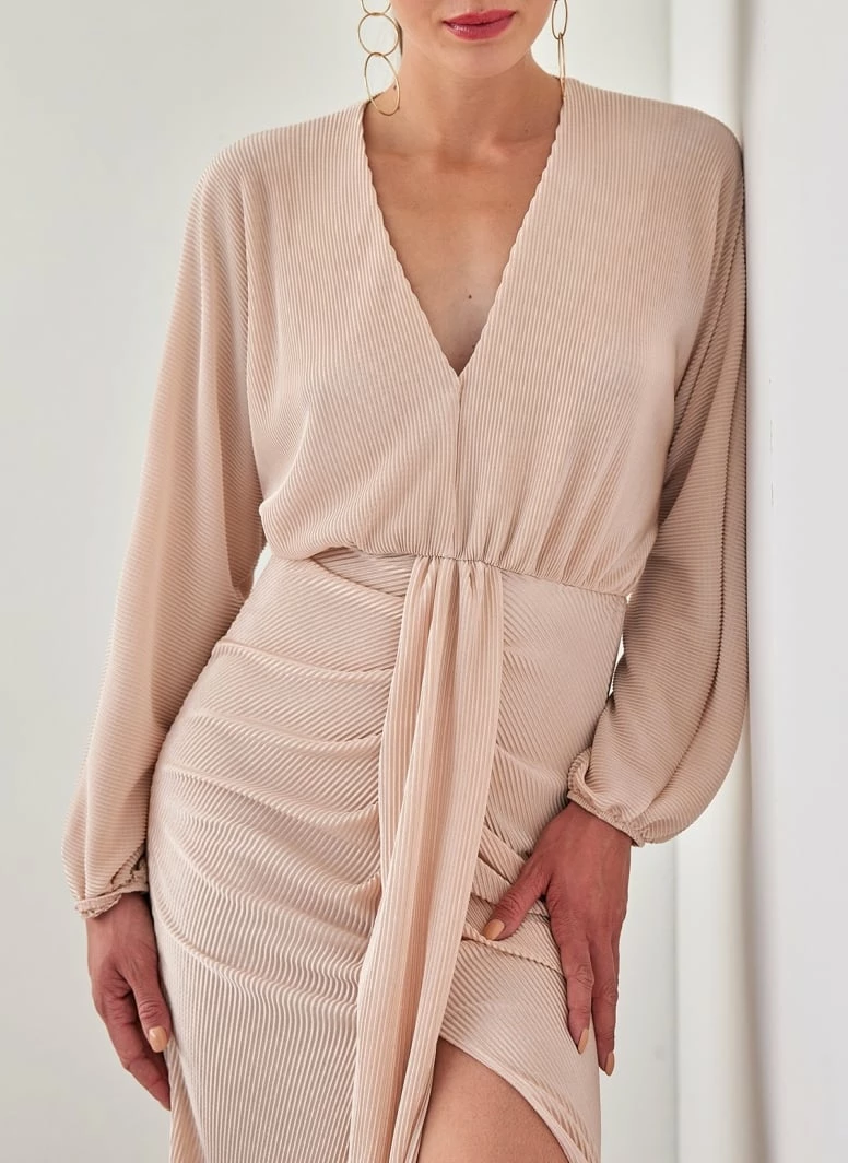 Η καλύτερη συμφωνία 😉 The Fashion Project Φόρεμα γκοφρέ με σούρες - Nude 😀 1 Η καλύτερη συμφωνία 😉 The Fashion Project Φόρεμα γκοφρέ με σούρες - Nude 😀