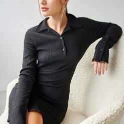 Best Pirce 🧨 The Fashion Project Φόρεμα γκοφρέ μίνι με γιακά - Μαύρο 👍 12 Best Pirce 🧨 The Fashion Project Φόρεμα γκοφρέ μίνι με γιακά - Μαύρο 👍 -Φορέματα Εκπτώσεις forema gkofre mini me giaka 108509 1cn8