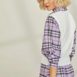 Κουπόνι 👍 The Fashion Project Εμπριμέ φόρεμα με διπλό γιακά - Λιλά 👍 -Φορέματα Εκπτώσεις forema karw me diplo giaka 86509 9ngg