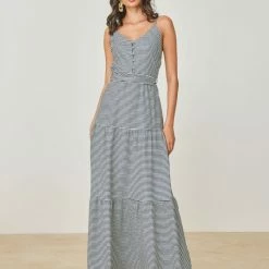 Φτηνός 👏 The Fashion Project Φόρεμα καρώ με βολάν - Μπλε σκούρο ⌛