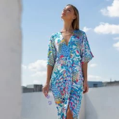 Προώθηση 🔔 The Fashion Project Εμπριμέ φόρεμα κρουαζέ - Γαλάζιο 🔥