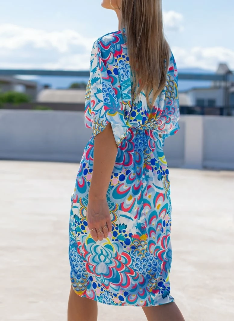 Προώθηση 🔔 The Fashion Project Εμπριμέ φόρεμα κρουαζέ - Γαλάζιο 🔥 6 Προώθηση 🔔 The Fashion Project Εμπριμέ φόρεμα κρουαζέ - Γαλάζιο 🔥 - Image 6