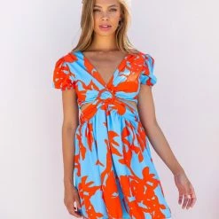 Καλύτερες κριτικές για 💯 The Fashion Project Φλοράλ φόρεμα με άνοιγμα στη μέση - Γαλάζιο 😀