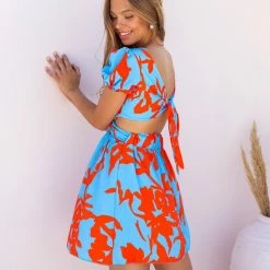 Καλύτερες κριτικές για 💯 The Fashion Project Φλοράλ φόρεμα με άνοιγμα στη μέση - Γαλάζιο 😀 -Φορέματα Εκπτώσεις forema konto me kriko kai anoigmata 104209 j795