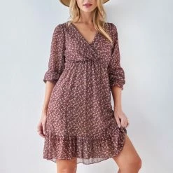 Η καλύτερη συμφωνία 🎉 The Fashion Project Φλοράλ φόρεμα κρουαζέ - Καφέ 🌟 12 Η καλύτερη συμφωνία 🎉 The Fashion Project Φλοράλ φόρεμα κρουαζέ - Καφέ 🌟 -Φορέματα Εκπτώσεις forema krouaze me mikra louloudia 108431 6uu3