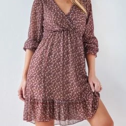 Η καλύτερη συμφωνία 🎉 The Fashion Project Φλοράλ φόρεμα κρουαζέ - Καφέ 🌟 14 Η καλύτερη συμφωνία 🎉 The Fashion Project Φλοράλ φόρεμα κρουαζέ - Καφέ 🌟 -Φορέματα Εκπτώσεις forema krouaze me mikra louloudia 108431 736v