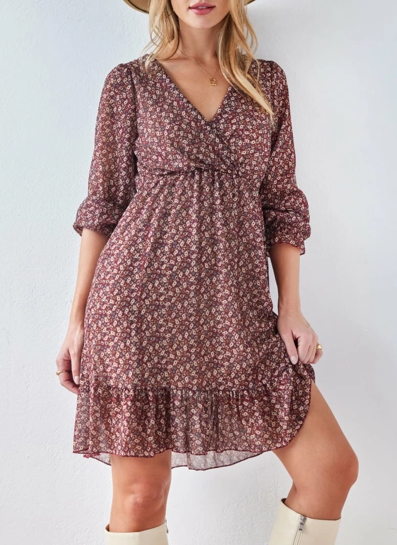 Η καλύτερη συμφωνία 🎉 The Fashion Project Φλοράλ φόρεμα κρουαζέ - Καφέ 🌟 7 Η καλύτερη συμφωνία 🎉 The Fashion Project Φλοράλ φόρεμα κρουαζέ - Καφέ 🌟 - Image 7