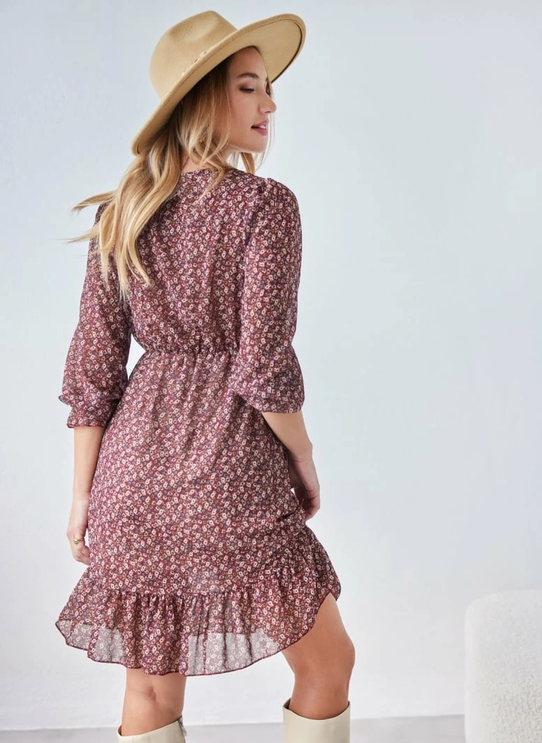 Η καλύτερη συμφωνία 🎉 The Fashion Project Φλοράλ φόρεμα κρουαζέ - Καφέ 🌟 8 Η καλύτερη συμφωνία 🎉 The Fashion Project Φλοράλ φόρεμα κρουαζέ - Καφέ 🌟 - Image 8