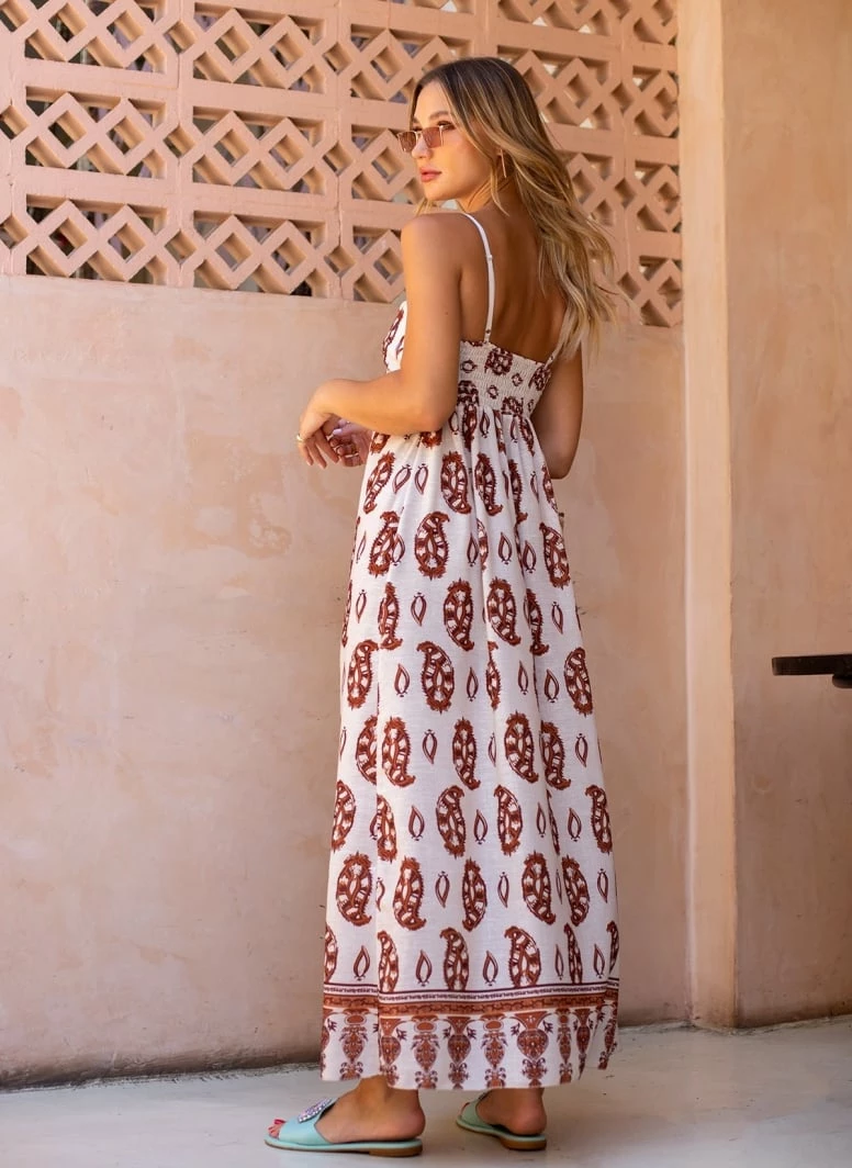 Προώθηση ⭐ The Fashion Project Εμπριμέ φόρεμα με λαχούρια - Κεραμιδί 😀 3 Προώθηση ⭐ The Fashion Project Εμπριμέ φόρεμα με λαχούρια - Κεραμιδί 😀 - Image 3