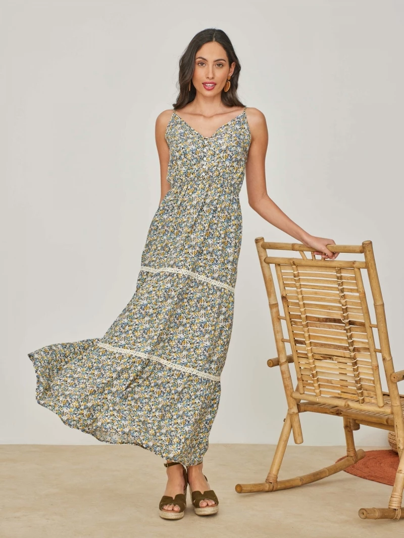 Καλύτερη πώληση 👏 The Fashion Project Φλοράλ φόρεμα με κουμπιά στο μπούστο - Μουσταρδί 👏 2 Καλύτερη πώληση 👏 The Fashion Project Φλοράλ φόρεμα με κουμπιά στο μπούστο - Μουσταρδί 👏 - Image 2