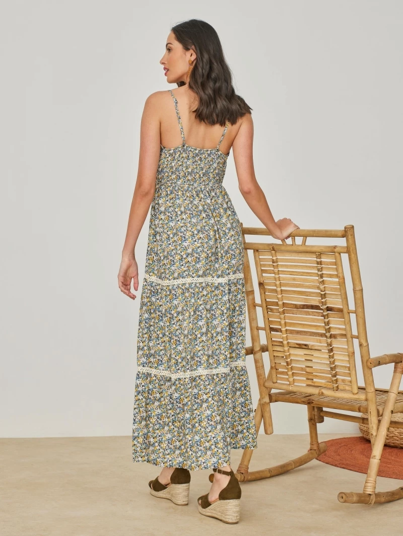 Καλύτερη πώληση 👏 The Fashion Project Φλοράλ φόρεμα με κουμπιά στο μπούστο - Μουσταρδί 👏 4 Καλύτερη πώληση 👏 The Fashion Project Φλοράλ φόρεμα με κουμπιά στο μπούστο - Μουσταρδί 👏 - Image 4