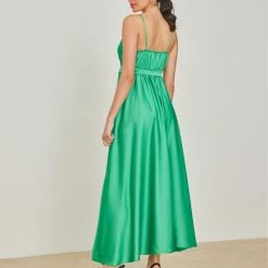 Το φθηνότερο 🧨 The Fashion Project Φόρεμα μακρύ σατέν με άνοιγμα - Πράσινο 👍 6 Το φθηνότερο 🧨 The Fashion Project Φόρεμα μακρύ σατέν με άνοιγμα - Πράσινο 👍 -Φορέματα Εκπτώσεις forema makru saten me anoigma 102323 r7ka