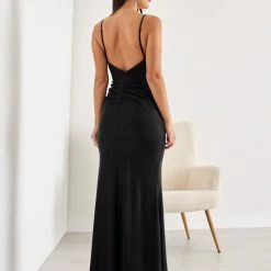 Κουπόνι 👏 The Fashion Project Φόρεμα μάξι με Glitter και άνοιγμα - Μαύρο ✔️ -Φορέματα Εκπτώσεις forema maksi me glitter kai anoigma 109311 ud6u